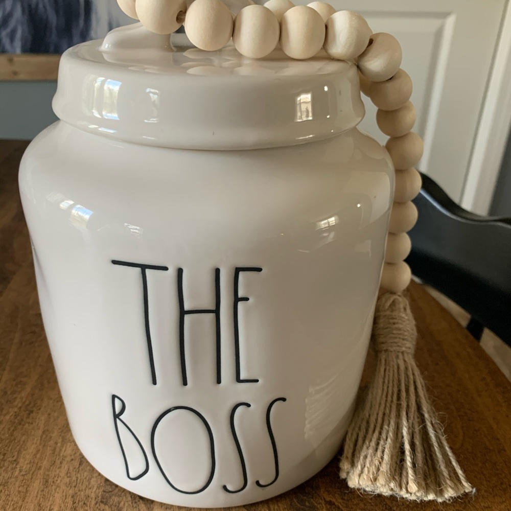 Rae Dunn Dog Treat canister